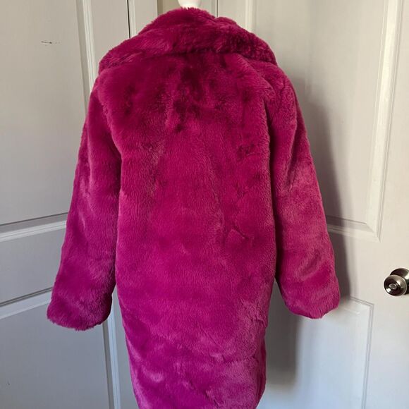 Confetti Pink Stella Faux Fur Coat from APPARIS (Size XS) NWT - Picture 3 of 9